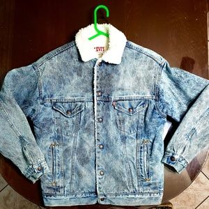 Levis Custom Sherpa Denim Jean Trucker Jacket